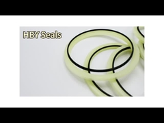 HBY 110 X 125.5 X 6MM रॉड बफर सील यूरेथेन पीयू बैकअप रिंग रबर सील के साथ