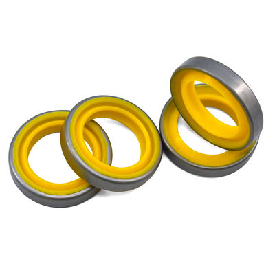 डबल लिप कैट वाइपर डस्ट प्रूफ सीलिंग DWI पीयू स्टील 51.89 मिमी हाइड्रोलिक डस्ट सील